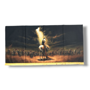 AA - Janane Ali Asghar & Imam Hussain a.s - Iran Parcham - Velvet Banner - 100X50cm