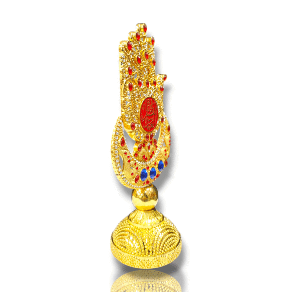 MA - Colorful Diamond Studded Casting Iron Metal Panja with Enamel - Karbala Tabarrukat - Image 3
