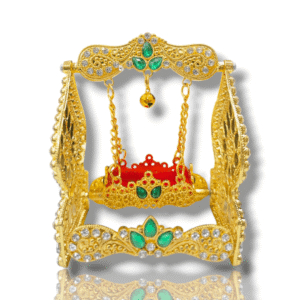 AA - Diamond Studded Casting Iron Gehwara of Janabe Ali Asghar a.s - Karbala Tabarrukat