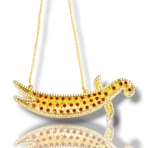 Diamond Studded Casting Iron Metal Zulfiqar - Karbala Tabarrukat