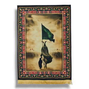 IHBS - Imam Hussain a.s & Bibi Sakina s.a - Iran Parcham - Velvet Banner - 50X70cm